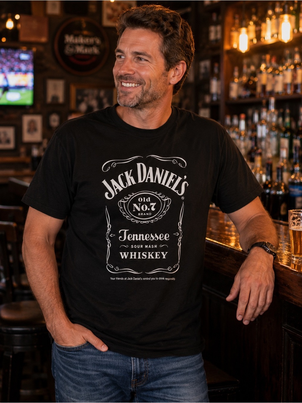 Jack Daniel's Old No. 7 Tennessee Whiskey Graphic T-Shirt – XL